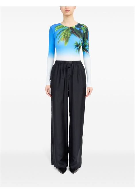 Pantaloni in seta in nero Mm6 maison margiela - donna MM6 MAISON MARGIELA | S52KA0529M35244900